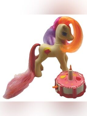 Vintage 1990’s G2 My Little Pony Special Birthday Magic Light Heart & Cake MLP